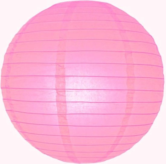 Brandvertragende lampion roze 75 cm - brandwerend