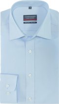 Commander Business hemd lange mouw Blauw overhemd lichtblauw slim fit 213009307/600