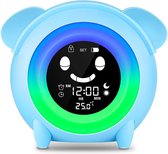 Slaaptrainer - Digitale Kinderwekker - Wake up light voor kinderen - Blauw