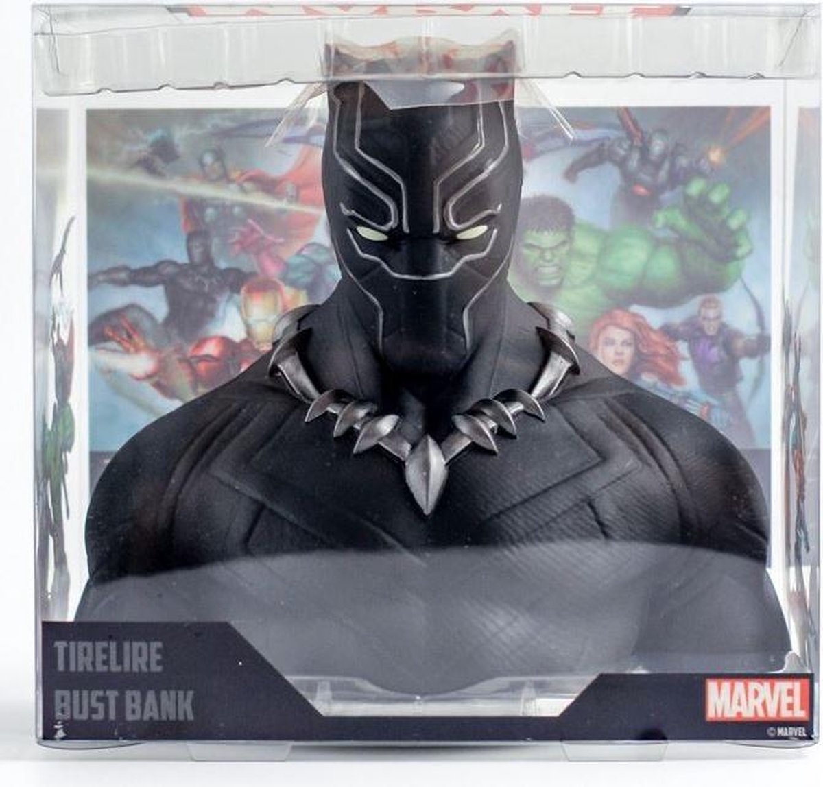Marvel Salvadanaio A Forma Di Busto Di Black Panther, 20cm In PVC - 3