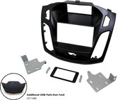 2-DIN Paneel geschikt voor Ford Focus 2013-2018 - Kleur: Zwart