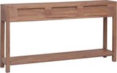 Bijzettafel Massief hout - koffietafel (Incl LW3D Klok) l - coffee table woonkamertafel