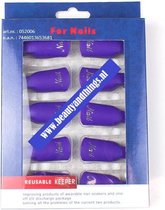 Gellak Nail Soak Off Clips – Nagel Remover Clips paars - Gellak remover 10 stuks - nagellakverwijderaar - gellak paars - nagelclips