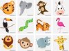 foto van 60 stuks KINDER TATTOOS  JUNGLE diertjes / uitdeel cadeautjes / FUN artikel / kinderfeestje
