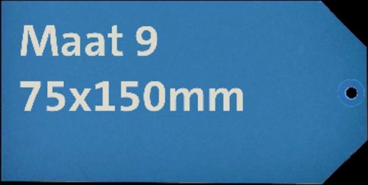 Label HF2 karton Nr9 200gr, 75x150mm 1000 st,