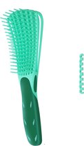 Anti-klit Haarborstel - detangler brush – hoofdhuidverzorging - detangling brush – krullen - kroes haar – definiëren | Groen