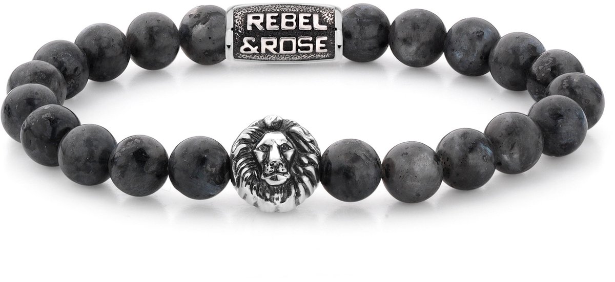 Rebel & Rose Lion Head Grey Seduction RR-8L025-S-21 cm