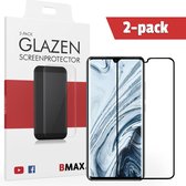 2-pack BMAX geschikt voor de Xiaomi Mi Note 10 Screenprotector Full Cover Glas / Dekt het volledige scherm! / Beschermglas / Tempered Glass / Glasplaatje