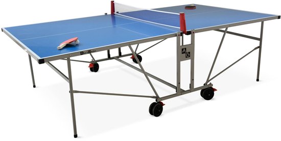 sweeek - Tafeltennistafel buiten, met 2 rackets en 3 ballen, voor buitengebruik, sport tafeltennis