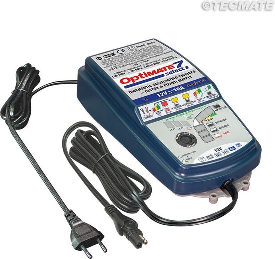 Optimate TM254v2 TecMate OptiMate 7 Ampmatic, TM-254, 9-stappen 12V 10A