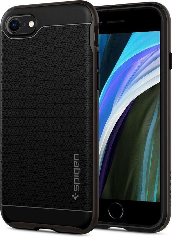 Spigen Neo Hybrid 2 iPhone SE 2020 Hoesje Gunmetal