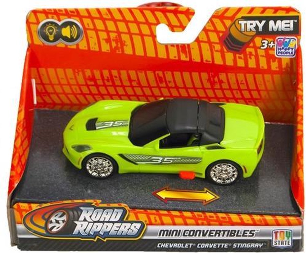 Auto Road Rippers Mini Convertible met licht en geluid 13cm