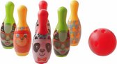 Free And Easy Bowlingset Funny Faces 7-delig Multicolor