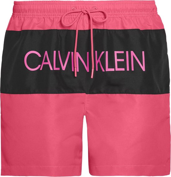 Calvin Klein Zwembroek - Maat L - Mannen - roze/ zwart | bol.com