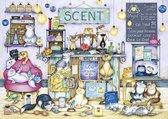 Puzzel 1000 stukjes-Scent , speelse katachtigen