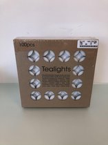 Waxinelichtjes -100 stuks- 4 branduren