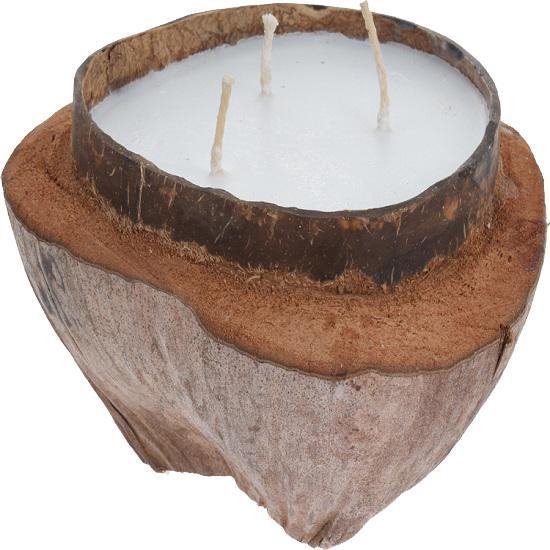 Kaars in kokosnoot voor buiten - tuin - buitenkaars | bol.com