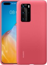 Huawei Silicon Protective Case voor de Huawei P40 Pro - Berry Red