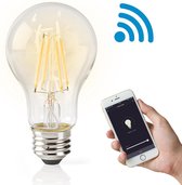 Wi-Fi A60C Slimme Filament Lamp - Transparant - Lichtbron E27 - Dimbaar