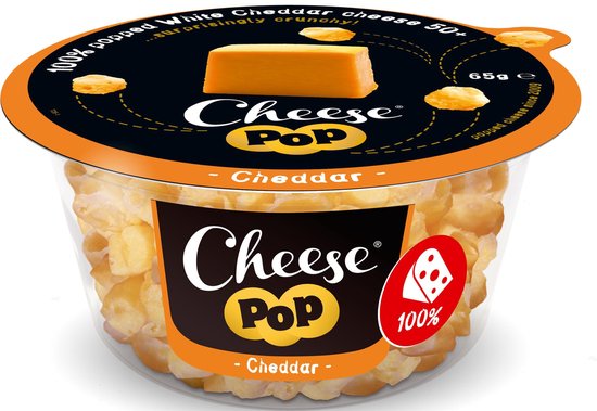 Nauwkeurig Armoedig Uitmaken Cheesepop Cheddar (multipack: 9x cup 65g ℮) - knapperige kaas snack -  houdbare zuivel... | bol.com