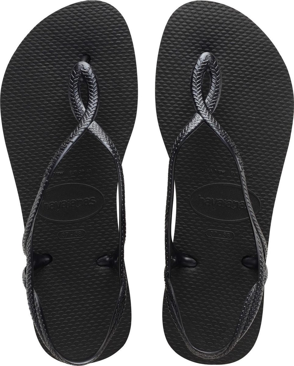 Havaianas Luna Dames Slippers - Black - Maat 39/40