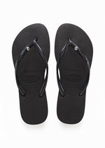 Havaianas Slim Crystal Glamour Dames Slippers - Black - Maat 37/38