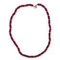 Brigada - echte bloedkoraal ketting - 45 cm - silver plated slot Brigada - echte bloedkoraal ketting - 45 cm - silver plated slot