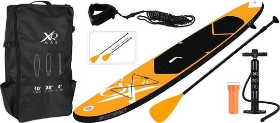 Wakiki Pacific opblaasbaar SUP board - 305 cm - 6-delige set- Oranje/Zwart