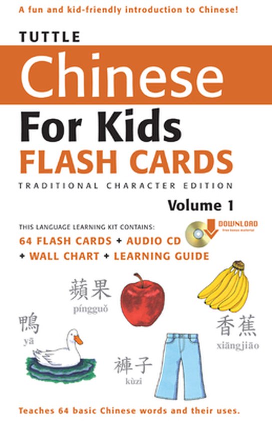 Tuttle Chinese for Kids Flash Cards Kit Vol 1 Traditional Ch ... - cover