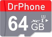 DrPhone MSI – XC U3 - 64GB Micro SD Kaart Opslag - Met SD Adapter - High Speed Klasse 10 - Premium Opslag