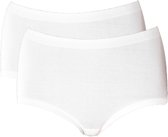 SCHIESSER Original Classics Feinripp dames tailleslips (2-pack) - wit - Maat: 52