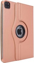 Geschikt voor iPad Pro 11 2020 / 2021 Draaibaar Hoes 360 Rotating Multi stand Case - cover - Rose Goud