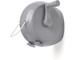 Uittrekbare waslijn drooglijn - handmatig oprolbaar - 2 x 15 meter - voor binnen en buiten - duurzaam en energiebesparend - zolder of camping
