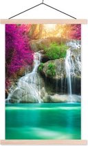 Sweet Living Poster - Waterval In De Herfst - 90 X 60 Cm - Multicolor