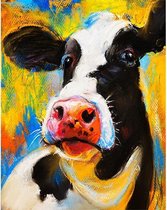 Canvas Schilderij Cow Portrait