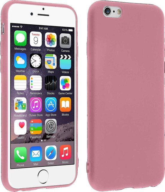Plantkunde Laat je zien Graan iPhone 6 & 6s Hoesje Roze - Siliconen Back Cover | bol.com