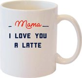 Moederdag mok | Mama, I love you a latte