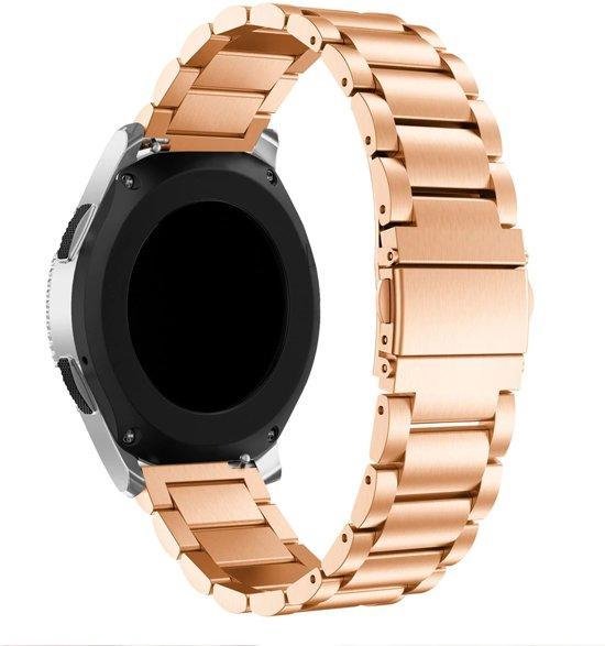 Metaal schakel bandje Roségoud geschikt voor Samsung Galaxy Watch 46mm -  SmartphoneClip | bol.com