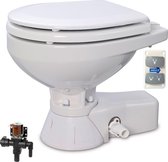Jabsco 12V elektrisch Toilet met Magneetklep en grote Pot 37045-4092