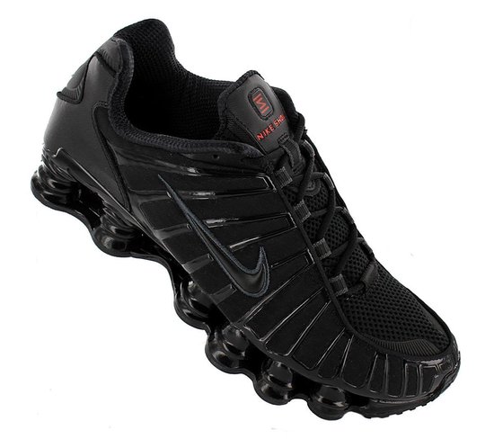 Nike Shox TL Sneakers Heren  Sneakers - Maat 45 - Mannen - zwart - Nike