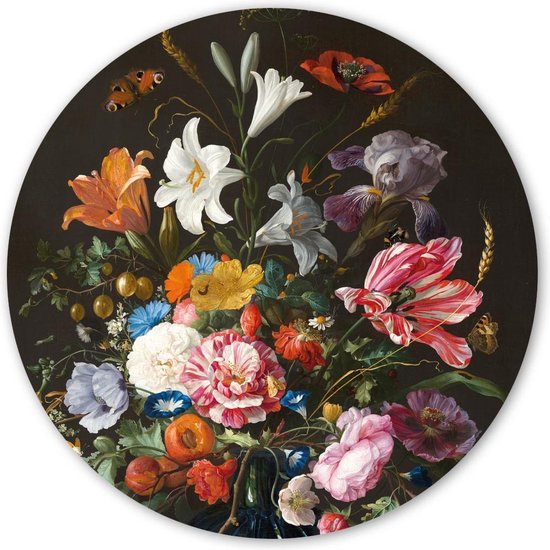 Stilleven met bloemen in een glazen vaas, Jan Davidsz. de Heem, 1650
