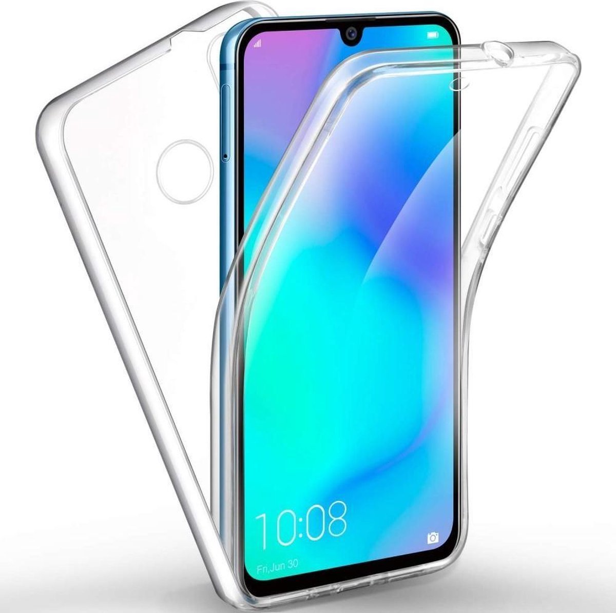 Samsung Galaxy A30S Dubbel zijdig 360° Hoesje - Transparant