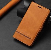 Luxe Lederen Samsung Galaxy A50 Hoesje | Hoogwaardig PU Leren Hoesje | Lederen Wallet Case | Pasjeshouder | Portemonnee | Cognac Bruin