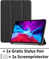 Lederen Beschermhoes - Geschikt voor Apple iPad Pro 12.9 Inch (2018-2020) - Zwart