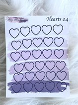 Mimi Mira Creations Functional Planner Stickers Hearts 04