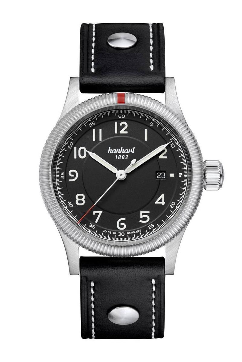 Hanhart Pioneer One Horloge Zwart, zwarte band