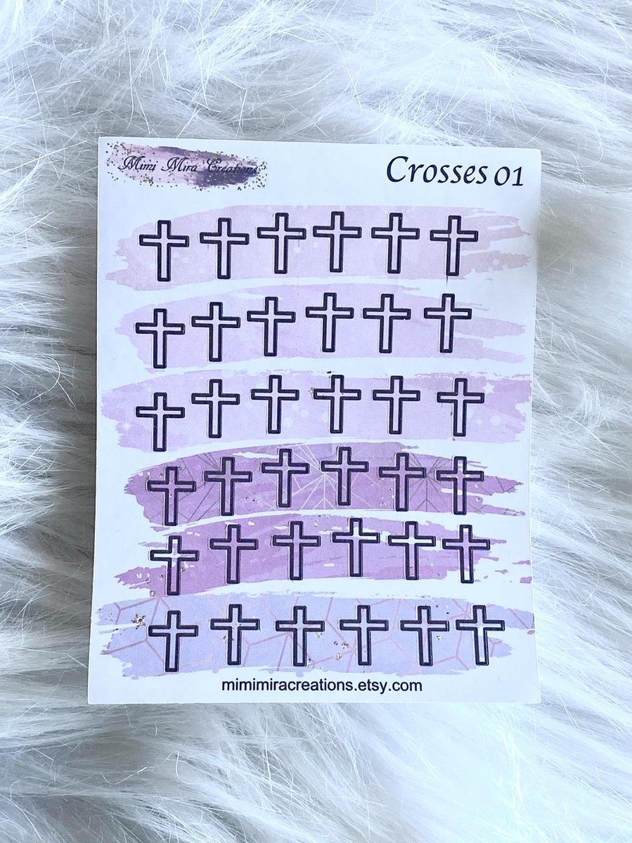 Mimi Mira Creations Functional Planner stickers Crosses 001