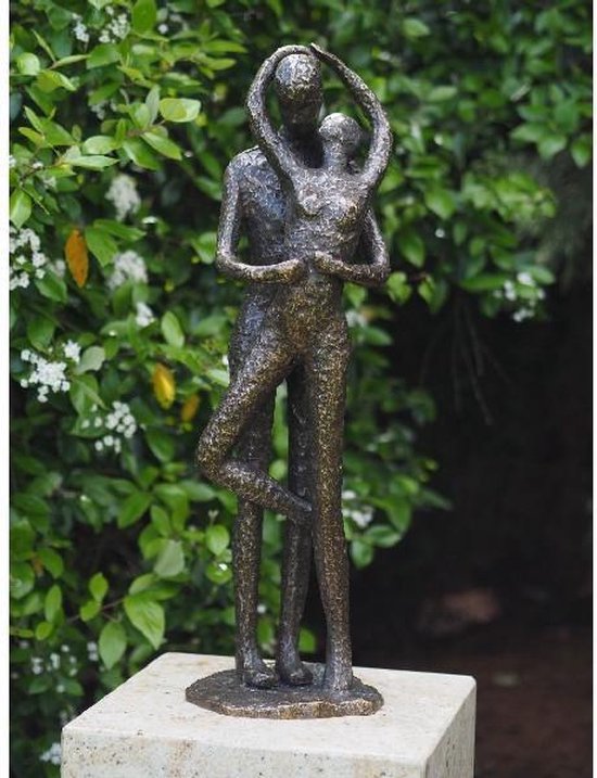 In de meeste gevallen Chemicaliën Vermenigvuldiging Tuinbeeld - bronzen beeld - Dansend liefdespaar - Bronzartes - 78 cm hoog |  bol.com
