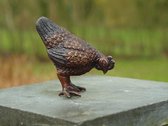 Tuinbeeld - bronzen beeld - klein kipje - Bronzartes - 11 cm hoog