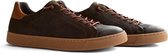 NoGRZ. J.vanCampen - Heren sneaker - Brushed leer - Donkergroen - Maat 40